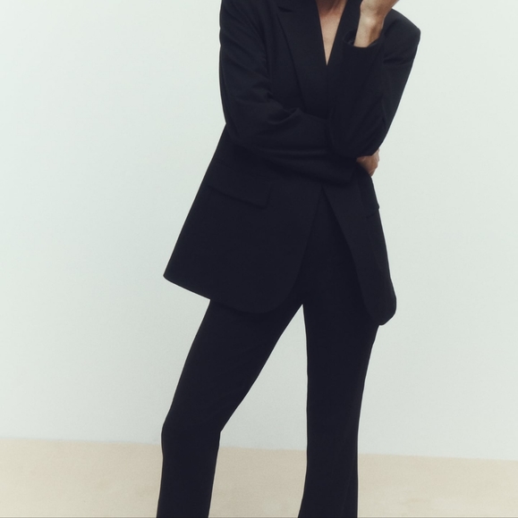 Zara Women's Full Length Flare Pant Black Sz M, L And XL BNWT - Picture 2 of 3